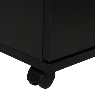 Ντουλάπι εκτυπωτή γραφείου Vinsetto με ρόδες 360° σε μαύρο ξύλο 924...