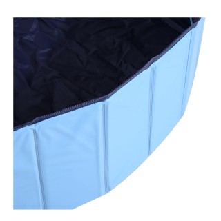 Αναδιπλούμενη Πισίνα για Κατοικίδια 140 x 30 cm Χρώματος Μπλε PawHu...