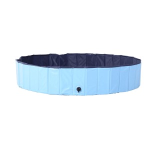 Αναδιπλούμενη Πισίνα για Κατοικίδια 160 x 30 cm Χρώματος Μπλε PawHu... Αναδιπλούμενη Πισίνα για Κατοικίδια 160 x 30 cm Χρώματος Μπλε PawHu...
