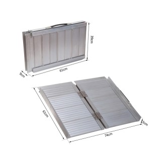 Αναδιπλούμενη Ράμπα Πολλαπλών Χρήσεων 61 cm HOMCOM 713-027 Αναδιπλούμενη Ράμπα Πολλαπλών Χρήσεων 61 cm HOMCOM 713-027