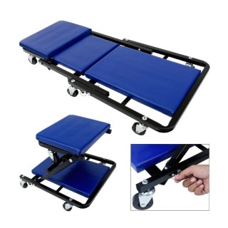 Αναδιπλούμενη Μεταλλική Ξαπλώστρα Συνεργείου με Μαξιλάρι και 6 Ροδά... Αναδιπλούμενη Μεταλλική Ξαπλώστρα Συνεργείου με Μαξιλάρι και 6 Ροδά...