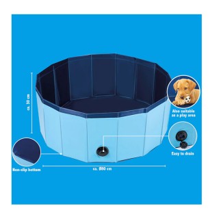 Αναδιπλούμενη Πισίνα για Κατοικίδια 80 x 30 cm Bakaji 02838921 Αναδιπλούμενη Πισίνα για Κατοικίδια 80 x 30 cm Bakaji 02838921