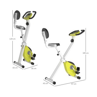 Αναδιπλούμενο Μαγνητικό Ποδήλατο Γυμναστικής HOMCOM A90-192YL Αναδιπλούμενο Μαγνητικό Ποδήλατο Γυμναστικής HOMCOM A90-192YL