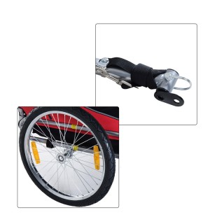 Αναδιπλούμενο Τρέιλερ Ποδηλάτου για Κατοικίδια 130 x 73 x 90 cm Χρώ...