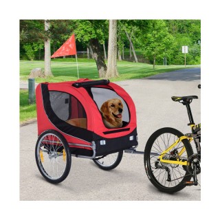 Αναδιπλούμενο Τρέιλερ Ποδηλάτου για Κατοικίδια 130 x 73 x 90 cm Χρώ... Αναδιπλούμενο Τρέιλερ Ποδηλάτου για Κατοικίδια 130 x 73 x 90 cm Χρώ...