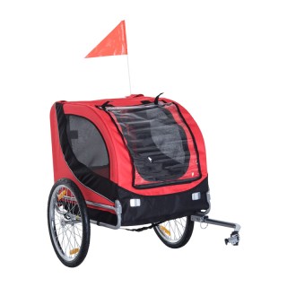 Αναδιπλούμενο Τρέιλερ Ποδηλάτου για Κατοικίδια 130 x 73 x 90 cm Χρώ...