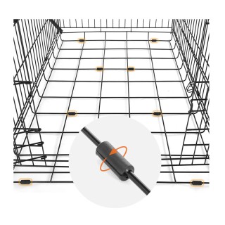 Αναδιπλούμενο Μεταλλικό Κλουβί για Κατοικίδια με 2 Πόρτες 91 x 58 x... Αναδιπλούμενο Μεταλλικό Κλουβί για Κατοικίδια με 2 Πόρτες 91 x 58 x...