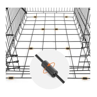 Αναδιπλούμενο Μεταλλικό Κλουβί Σκύλου με 2 Πόρτες 77.5 x 48.5 x 55.... Αναδιπλούμενο Μεταλλικό Κλουβί Σκύλου με 2 Πόρτες 77.5 x 48.5 x 55....