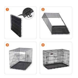 Αναδιπλούμενο Μεταλλικό Κλουβί Σκύλου με 2 Πόρτες 92.5 x 57.5 x 64 ... Αναδιπλούμενο Μεταλλικό Κλουβί Σκύλου με 2 Πόρτες 92.5 x 57.5 x 64 ...