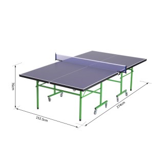 Πτυσσόμενο Τροχήλατο Τραπέζι Πινγκ-Πονγκ 152.5 x 274 x 76 cm HOMCOM... Πτυσσόμενο Τροχήλατο Τραπέζι Πινγκ-Πονγκ 152.5 x 274 x 76 cm HOMCOM...
