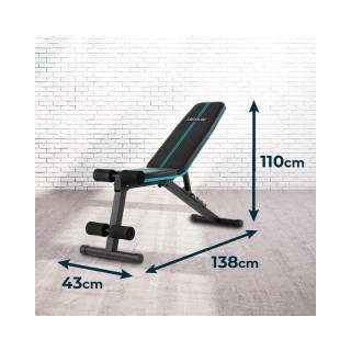 Αναδιπλούμενος και Ρυθμιζόμενος Πάγκος Γυμναστικής 110 x 43 x 138 c...