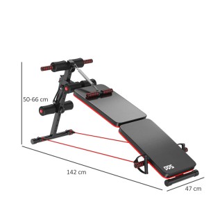 Αναδιπλούμενος Πάγκος Γυμναστικής 47 x 142 x 50-66 cm HOMCOM A91-085 Αναδιπλούμενος Πάγκος Γυμναστικής 47 x 142 x 50-66 cm HOMCOM A91-085