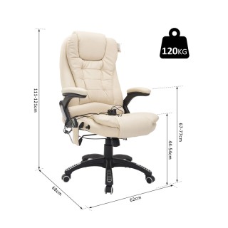 Ανακλινόμενη Πολυθρόνα Μασάζ με Τηλεχειριστήριο 62 x 68 x 111-121 c...