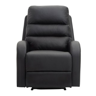 Ανακλινόμενη Πολυθρόνα με Υποπόδιο 80 x 91 x 102 cm HOMCOM 833-456BK