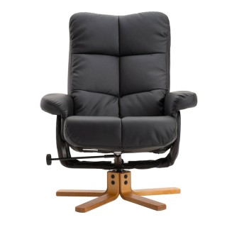 Ανακλινόμενη Πολυθρόνα με Υποπόδιο 80 x 99 x 86 cm HOMCOM 833-359BK Ανακλινόμενη Πολυθρόνα με Υποπόδιο 80 x 99 x 86 cm HOMCOM 833-359BK