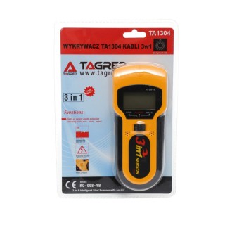 Ανιχνευτής Τοίχου για Καλώδια -  Μέταλλα και Ξύλα 3 σε 1 με Οθόνη L...