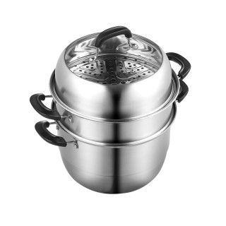 Ανοξείδωτη Κατσαρόλα Ατμού 3 Επιπέδων 28 cm VEVOR SCZG28CM0000NDJSGV0 Ανοξείδωτη Κατσαρόλα Ατμού 3 Επιπέδων 28 cm VEVOR SCZG28CM0000NDJSGV0