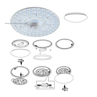 Ανταλλακτική Μαγνητική Πλακέτα LED Neon για Φωτιστικό Οροφής Λευκό ... Ανταλλακτική Μαγνητική Πλακέτα LED Neon για Φωτιστικό Οροφής Λευκό ...