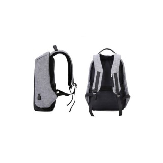 Αντικλεπτικό Σακίδιο Πλάτης με Θύρα Φόρτισης USB Χρώματος Γκρι Hopp... Αντικλεπτικό Σακίδιο Πλάτης με Θύρα Φόρτισης USB Χρώματος Γκρι Hopp...