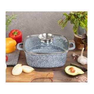 Αντικολλητική Τετράγωνη Κατσαρόλα 24 cm με Κεραμική-Γρανίτη Επίστρω... Αντικολλητική Τετράγωνη Κατσαρόλα 24 cm με Κεραμική-Γρανίτη Επίστρω...