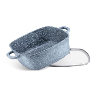 Αντικολλητική Τετράγωνη Κατσαρόλα 28 cm με Κεραμική-Γρανίτη Επίστρω...