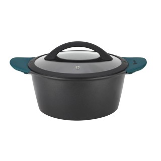 Αντικολλητική Κατσαρόλα από Χυτό Αλουμίνιο με Γυάλινο Καπάκι 5 Lt 2... Αντικολλητική Κατσαρόλα από Χυτό Αλουμίνιο με Γυάλινο Καπάκι 5 Lt 2...