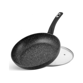 Αντικολλητικό Τηγάνι 28 cm με Κεραμική Μαρμάρινη Επίστρωση και Γυάλ...