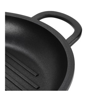 Αντικολλητικό Στρογγυλό Τηγάνι - Γκριλ από Χυτό Αλουμίνιο 28 cm Fag...