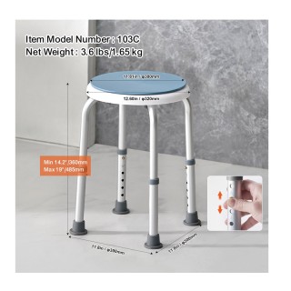 Αντιολισθητικό Περιστρεφόμενο και Ρυθμιζόμενο Σκαμπό Μπάνιου 320 x ... Αντιολισθητικό Περιστρεφόμενο και Ρυθμιζόμενο Σκαμπό Μπάνιου 320 x ...