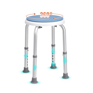 Αντιολισθητικό Περιστρεφόμενο και Ρυθμιζόμενο Σκαμπό Μπάνιου 320 x ...