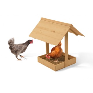 Αντιπαρασιτική Ξύλινη Γούρνα Πουλερικών 70 x 60 x 70 cm Jardikt 101...