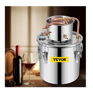 Αποστακτήρας Αλκοόλ από Ανοξείδωτο Ατσάλι 11.4 Lt με Αντλία Νερού V... Αποστακτήρας Αλκοόλ από Ανοξείδωτο Ατσάλι 11.4 Lt με Αντλία Νερού V...