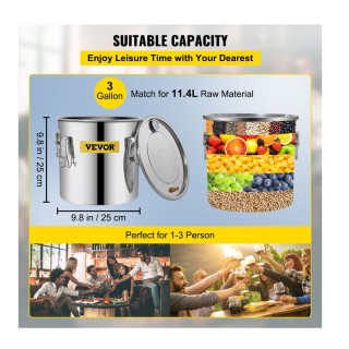 Αποστακτήρας Αλκοόλ από Ανοξείδωτο Ατσάλι 11.4 Lt με Αντλία Νερού V... Αποστακτήρας Αλκοόλ από Ανοξείδωτο Ατσάλι 11.4 Lt με Αντλία Νερού V...