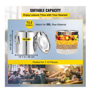 Αποστακτήρας Αλκοόλ από Ανοξείδωτο Ατσάλι 50 Lt με Αντλία Νερού VEV... Αποστακτήρας Αλκοόλ από Ανοξείδωτο Ατσάλι 50 Lt με Αντλία Νερού VEV...