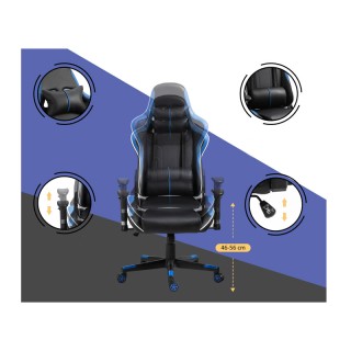 Καρέκλα Gaming 70 x 60 x 128-138 cm Vinsetto 921-333BU Καρέκλα Gaming 70 x 60 x 128-138 cm Vinsetto 921-333BU