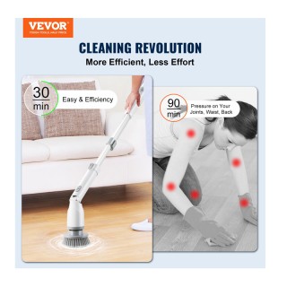 Ασύρματη Επαναφορτιζόμενη και Περιστρεφόμενη Βούρτσα Καθαρισμού με ...