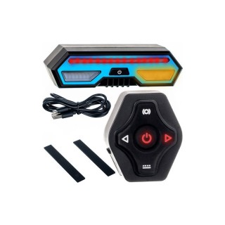 Ασύρματο Επαναφορτιζόμενο Οπίσθιο Φανάρι Ποδηλάτου LED Stop - Αριστ...