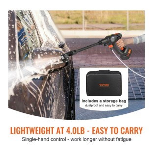 Ασύρματο Πλυστικό Μηχάνημα Μπαταρίας Υψηλής Πίεσης 652 PSI VEVOR WS... Ασύρματο Πλυστικό Μηχάνημα Μπαταρίας Υψηλής Πίεσης 652 PSI VEVOR WS...