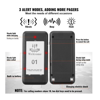 Ασύρματο Σύστημα Ειδοποίησης Έτοιμης Παραγγελίας Πελατών για Εστιατ...