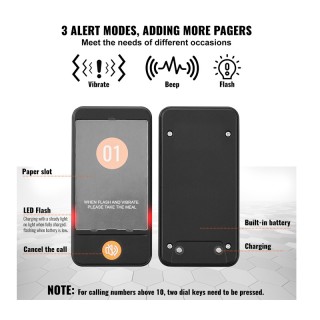 Ασύρματο Σύστημα Ειδοποίησης Έτοιμης Παραγγελίας Πελατών για Εστιατ... Ασύρματο Σύστημα Ειδοποίησης Έτοιμης Παραγγελίας Πελατών για Εστιατ...