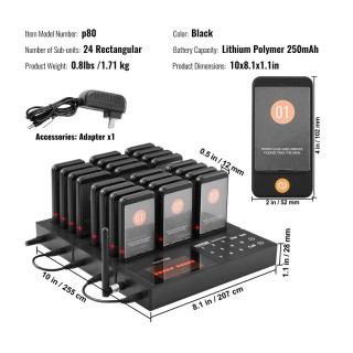 Ασύρματο Σύστημα Ειδοποίησης Έτοιμης Παραγγελίας Πελατών για Εστιατ... Ασύρματο Σύστημα Ειδοποίησης Έτοιμης Παραγγελίας Πελατών για Εστιατ...