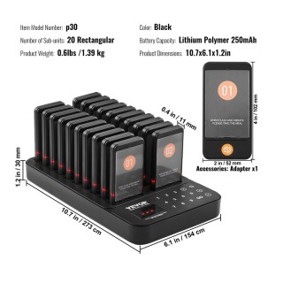 Ασύρματο Σύστημα Ειδοποίησης Έτοιμης Παραγγελίας Πελατών για Εστιατ...