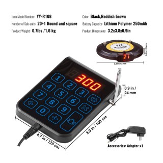 Ασύρματο Σύστημα Ειδοποίησης Έτοιμης Παραγγελίας Πελατών για Εστιατ...