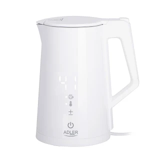 Kabelloser elektrischer Wasserkocher aus Edelstahl mit LED-Anzeige, 1.7 l, Farbe...