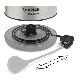 Ασύρματος Ηλεκτρικός Βραστήρας 1.7 Lt Inox Bosch TWK3P420 Ασύρματος Ηλεκτρικός Βραστήρας 1.7 Lt Inox Bosch TWK3P420