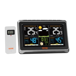 Ασύρματος Μετεωρολογικός Σταθμός με Έγχρωμη Οθόνη 7.5 7 σε 1 VEVOR ... Ασύρματος Μετεωρολογικός Σταθμός με Έγχρωμη Οθόνη 7.5 7 σε 1 VEVOR ...