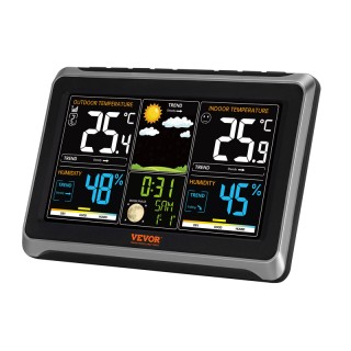 Ασύρματος Μετεωρολογικός Σταθμός με Έγχρωμη Οθόνη 7.5 7 σε 1 VEVOR ... Ασύρματος Μετεωρολογικός Σταθμός με Έγχρωμη Οθόνη 7.5 7 σε 1 VEVOR ...