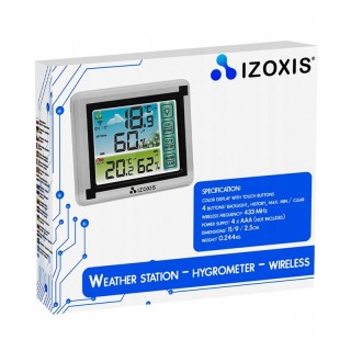 Ασύρματος Μετεωρολογικός Σταθμός με LCD Οθόνη Izoxis 15746 Ασύρματος Μετεωρολογικός Σταθμός με LCD Οθόνη Izoxis 15746