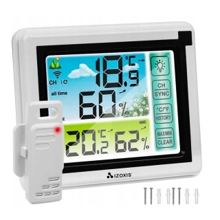 Ασύρματος Μετεωρολογικός Σταθμός με LCD Οθόνη Izoxis 15746 Ασύρματος Μετεωρολογικός Σταθμός με LCD Οθόνη Izoxis 15746