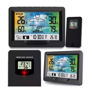 Ασύρματος Μετεωρολογικός Σταθμός με Οθόνη LCD Berdsen BD-901 Ασύρματος Μετεωρολογικός Σταθμός με Οθόνη LCD Berdsen BD-901